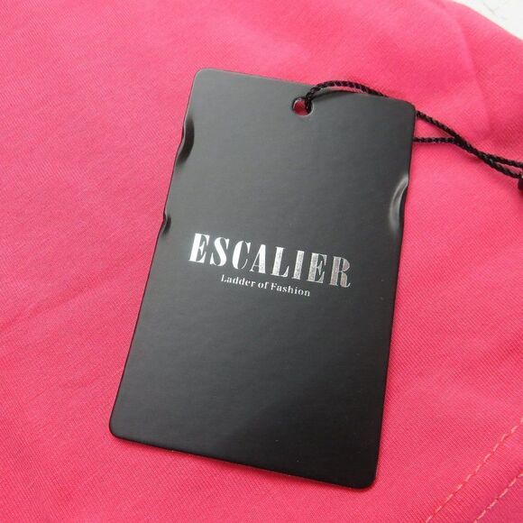 Escalier Long Sleeve Shirt Women's Size Medium Pink Cotton Spandex Blend - Picture 10 of 13